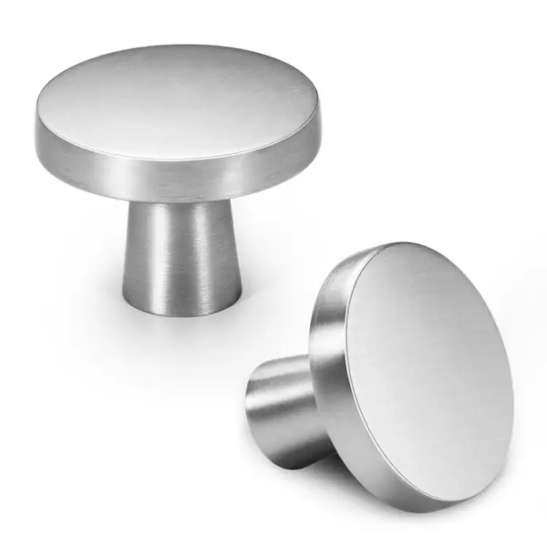 Simple Zinc Alloy Silver KNOB