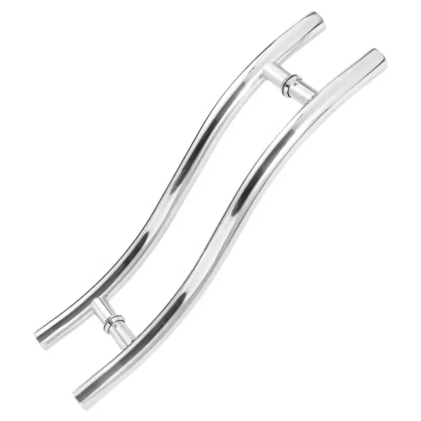 Stainless Steel S Shape Glass Door Pull Handle