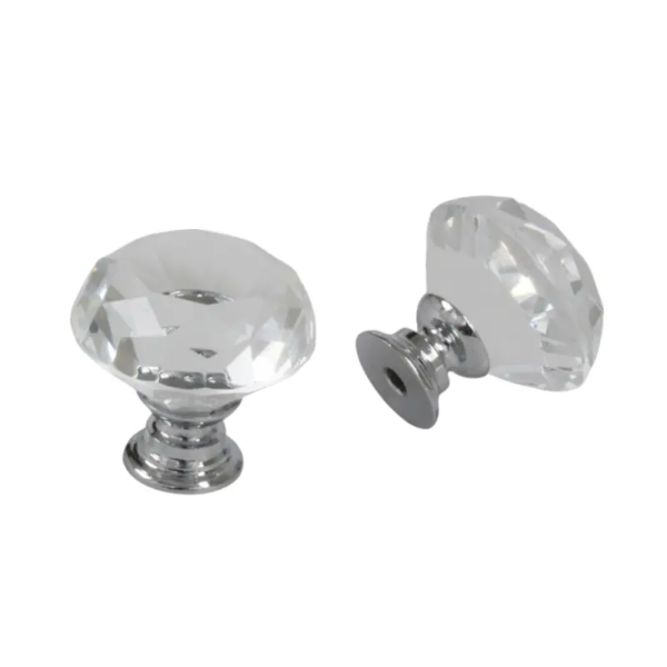 Diamond Crystal Single Hole KNOB