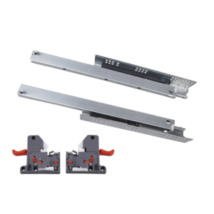3D Adjustable Concealed Slide Full Extension Telescopic Soft Close Undermount Drawer Slide (with 6-way Clamp)