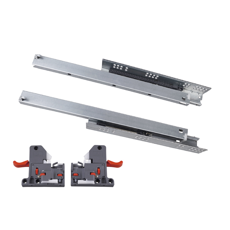 3D Adjustable Concealed Slide Full Extension Telescopic Soft Close Undermount Drawer Slide (with 6-way Clamp)