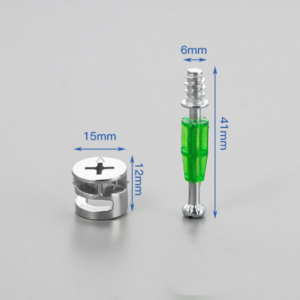 3-in-1 Concealed Fastener for Furniture Connectors