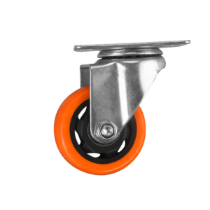 4-inch Premium Polyurethane Swivel Plate Locking  Caster