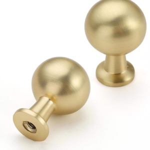 Brushed Gold Zinc Alloy Cabinets KNOB