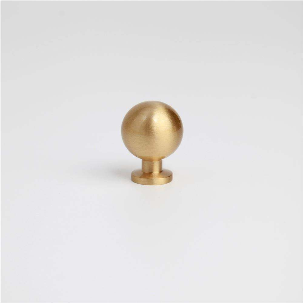 Small Round Head Shiny Gold Cabinet Handle Knob