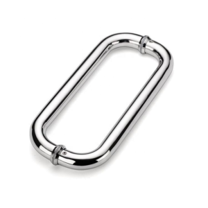 D-shaped 24-inch Tempered Glass Door Handle SS201